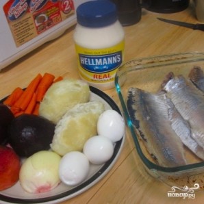 Салат Сельдь под шубой - фото шаг 1