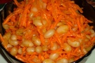 Салат с фасолью и морковью