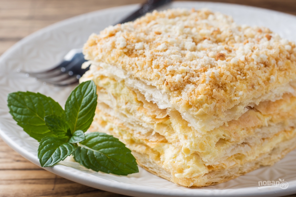 "Наполеон" с заварным кремом