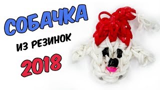 СОБАЧКА из резинок на станке | Собака - Символ 2018 года