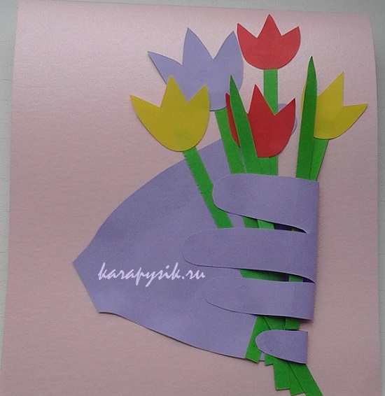 как сделать открытку для мамы своими руками