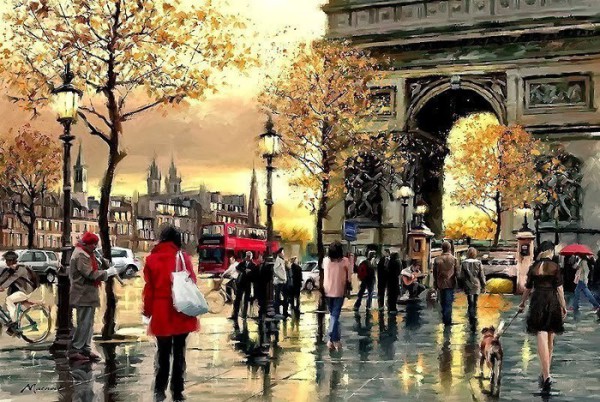 презентация осень глазами художника Макнейл Ричард Триумфальная арка (Париж)