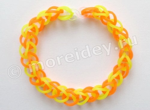 браслет цепочка из резиночек Loom Bands