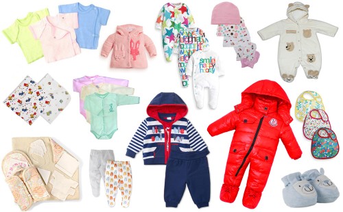 Одежда для новорожденного ребенка первой необходимости