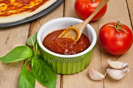 Фото рецепта Томатный соус для пиццы