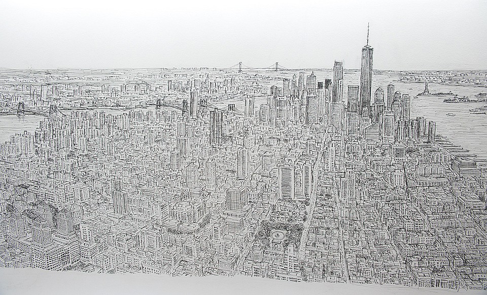 Манхеттенский пейзаж работы Уилтшира. Фото: GLOBAL LOOK PRESS