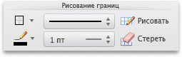 Вкладка PowerPoint "Таблицы", группа "Нарисовать границы"