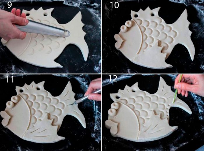 Рыбка из солёного теста мастер класс