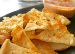 Чипсы из лаваша в микроволновке