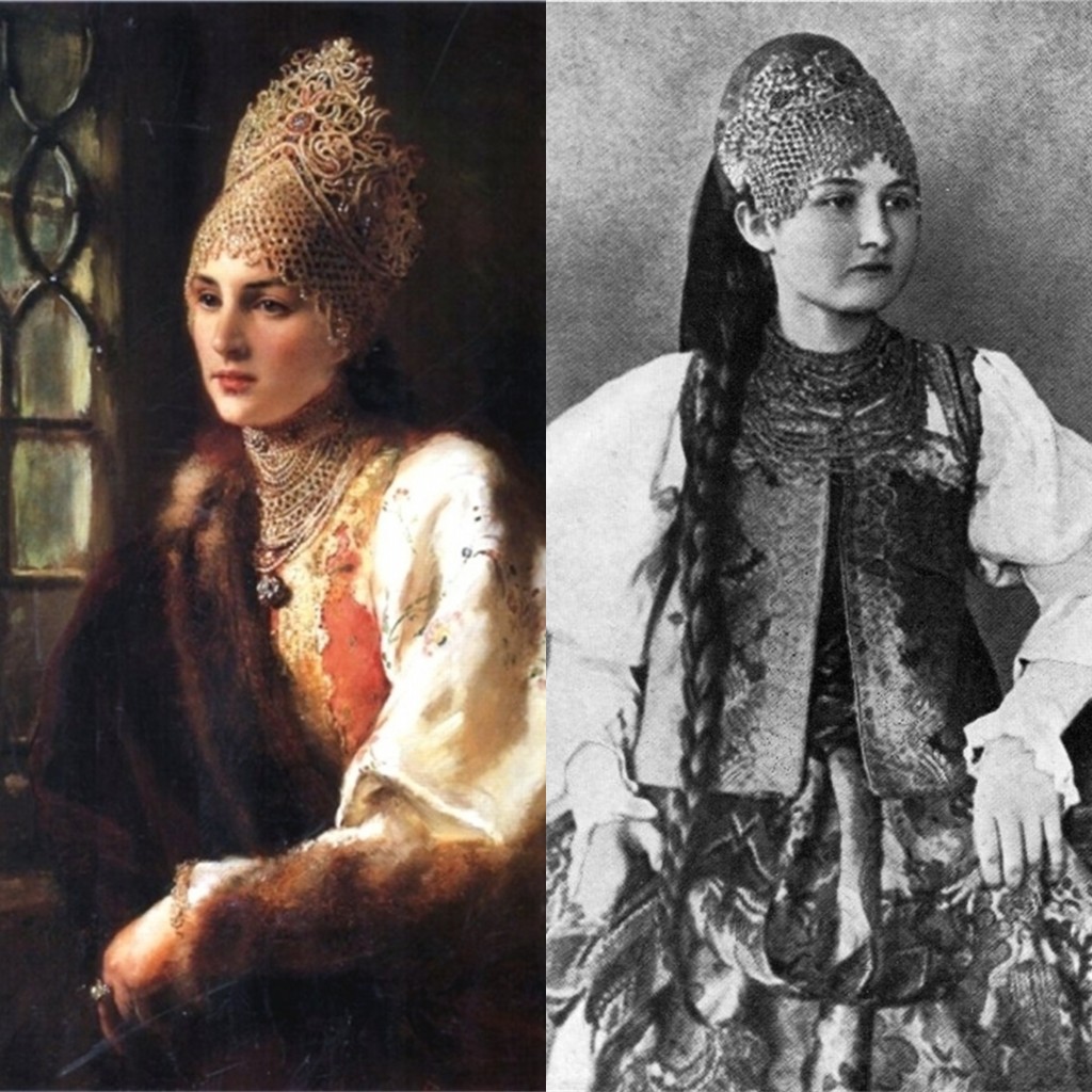 Женщина в костромском праздничном костюме (г. Галич)