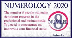 Number 8 - 2020 Numerology Horoscope