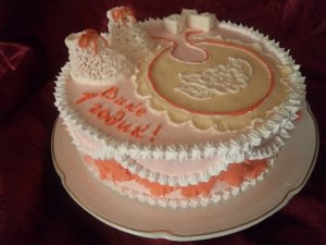 Варианты оформления тортов масляным кремом